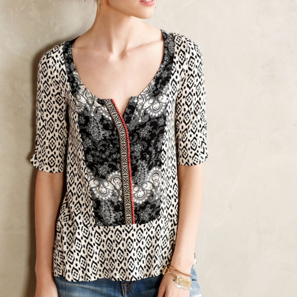 Anthropologie Tops - Anthropologie | Akemi + Kin Printed Tunic Top S
